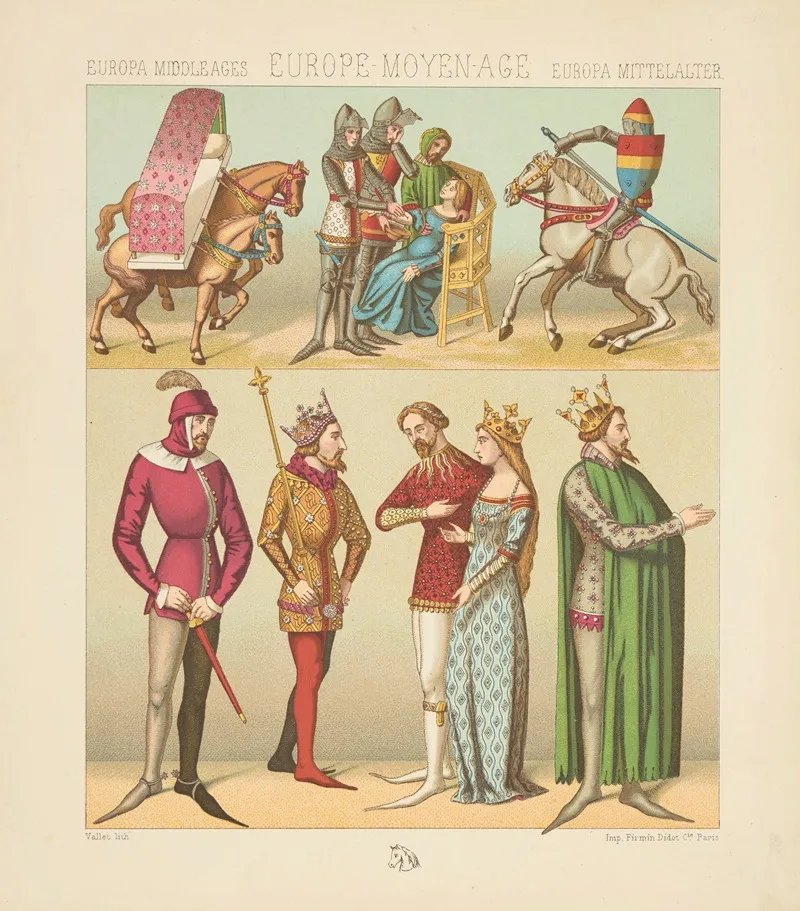 Xive Siecle Costumes Civils Et Militaires Litiere