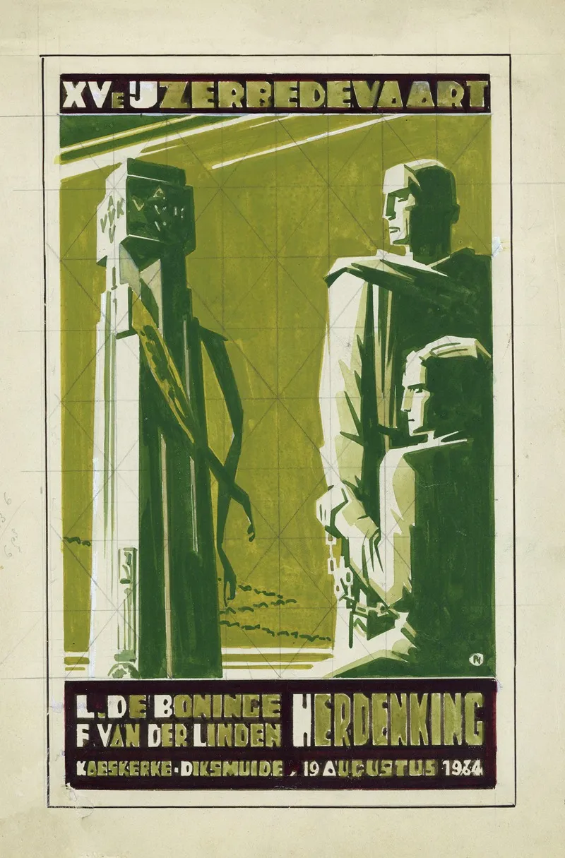 Xve Ijzerbedevaart 19 Augustus 1934 Wall Art by Jos De Swerts - High-Resolution Digital Print