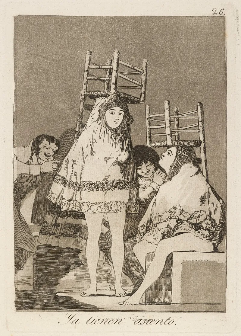 Ya Tienen Asiento Theyve Already Got A Seat Wall Art by Francisco de Goya - High-Resolution Digital Print