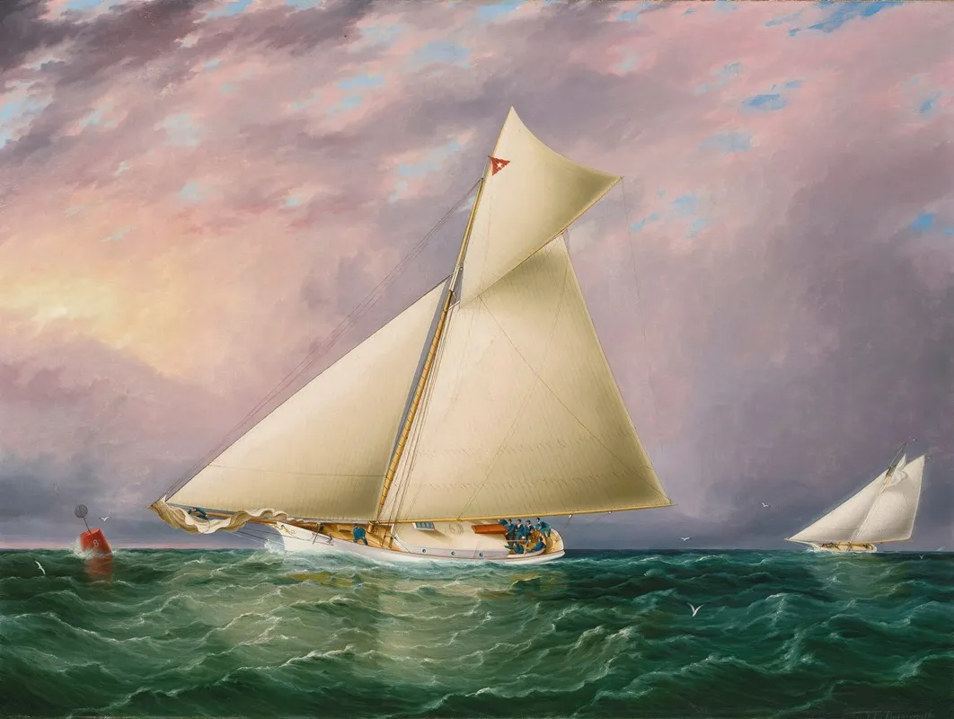 Yacht Race In New York Harbor