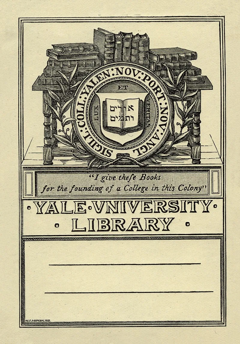 Yale University Library 11 Wall Art by William Fowler Hopson - High-Resolution Digital Print