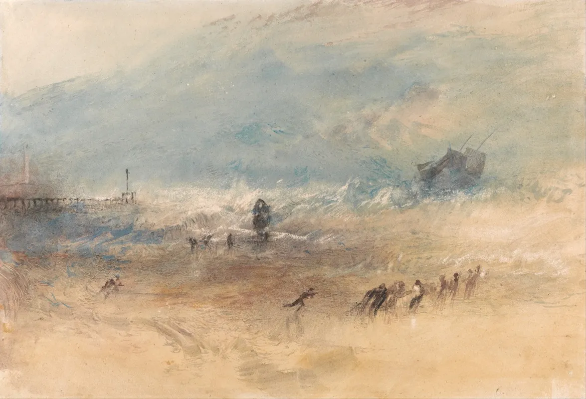 Yarmouth Sands Wall Art by Joseph Mallord William Turner - High-Resolution Digital Print