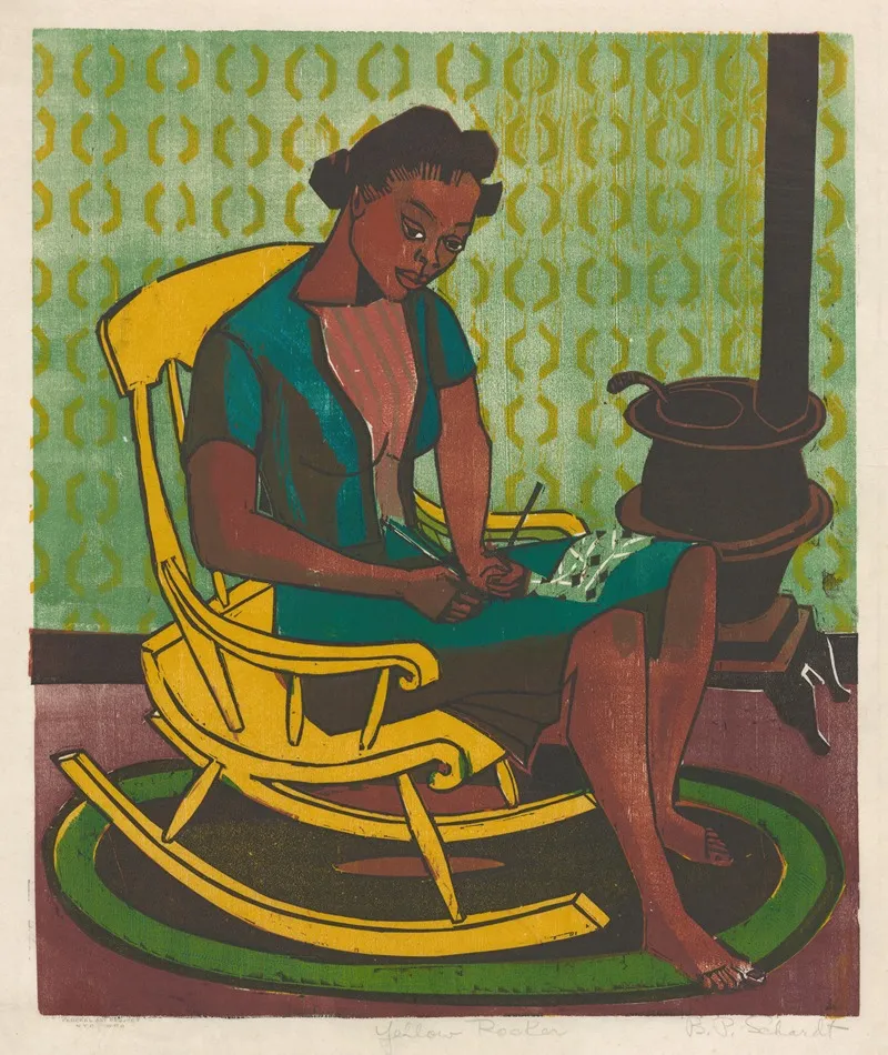 Yellow Rocker Wall Art by Bernard P. Schardt - High-Resolution Digital Print