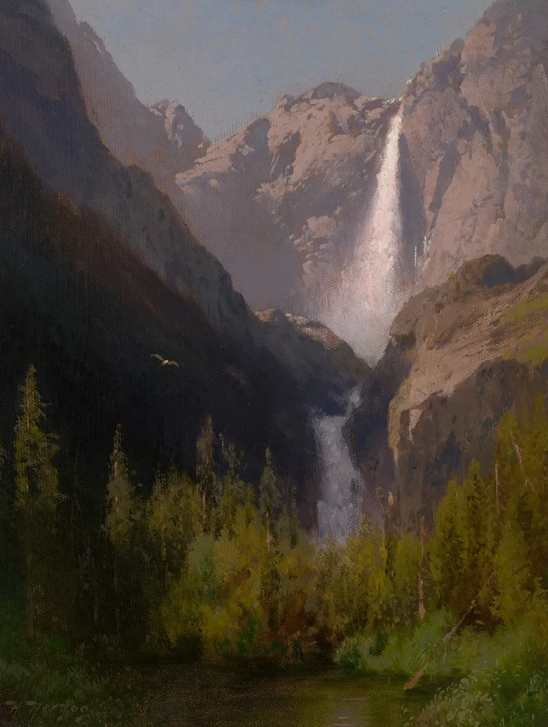 Yosemite Falls California Wall Art by Hermann Herzog - High-Resolution Digital Print