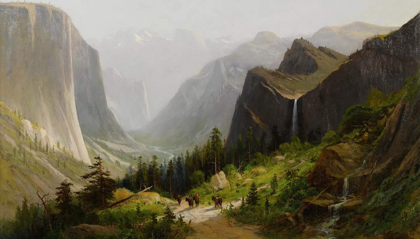 Yosemite Valley California From Artists Point Wall Art by Frederick Ferdinand Schafer - High-Resolution Digital Print