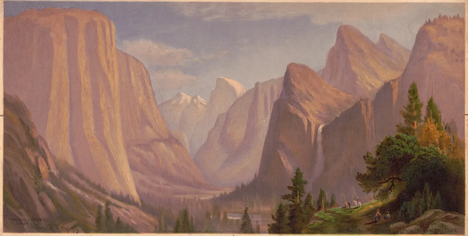 Yosemite Valley Looking East From The Mariposa Trail 2