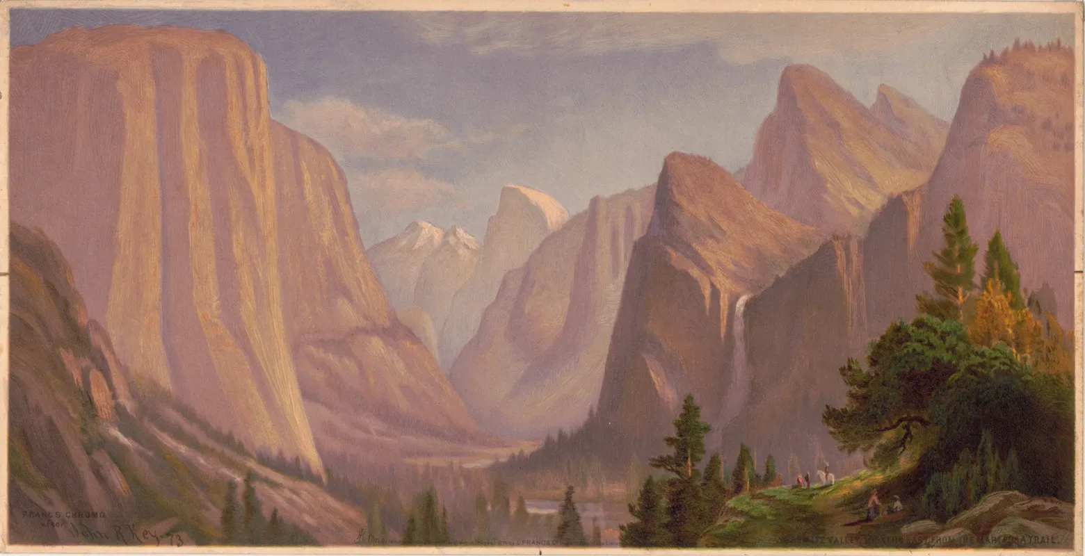 Yosemite Valley Looking East From The Mariposa Trail 3