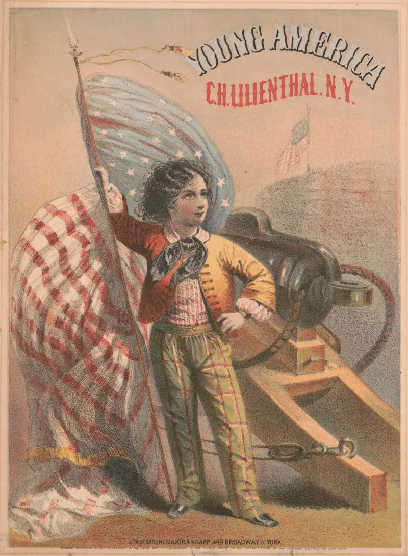 Young America C H Lilienthal N Y Wall Art by Sarony, Major &amp; Knapp Lith. - High-Resolution Digital Print