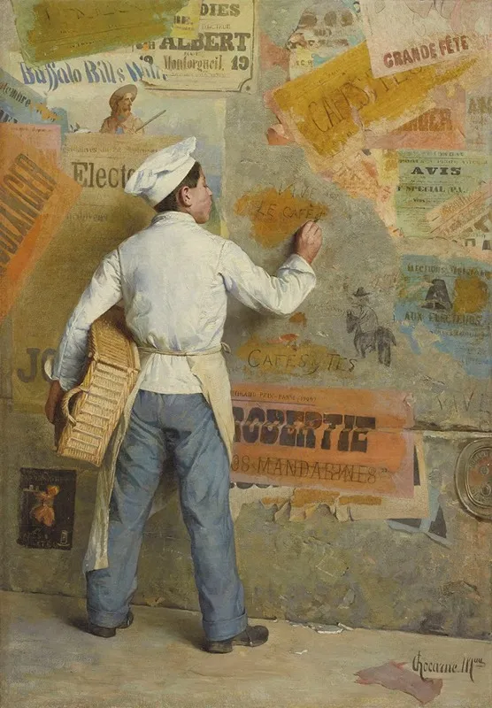 Young Baker Demonstrating His Political Opinions Episode Du Boulangisme