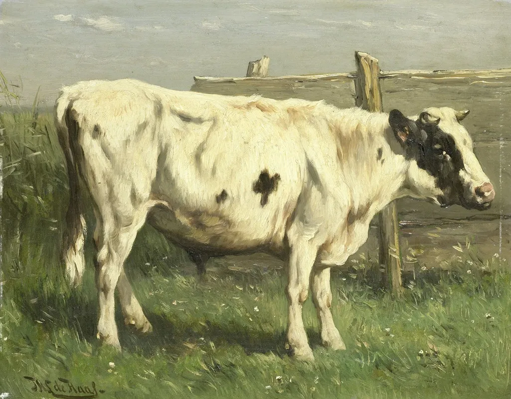 Young Bull 2 Wall Art by Johannes Hubertus Leonardus de Haas - High-Resolution Digital Print