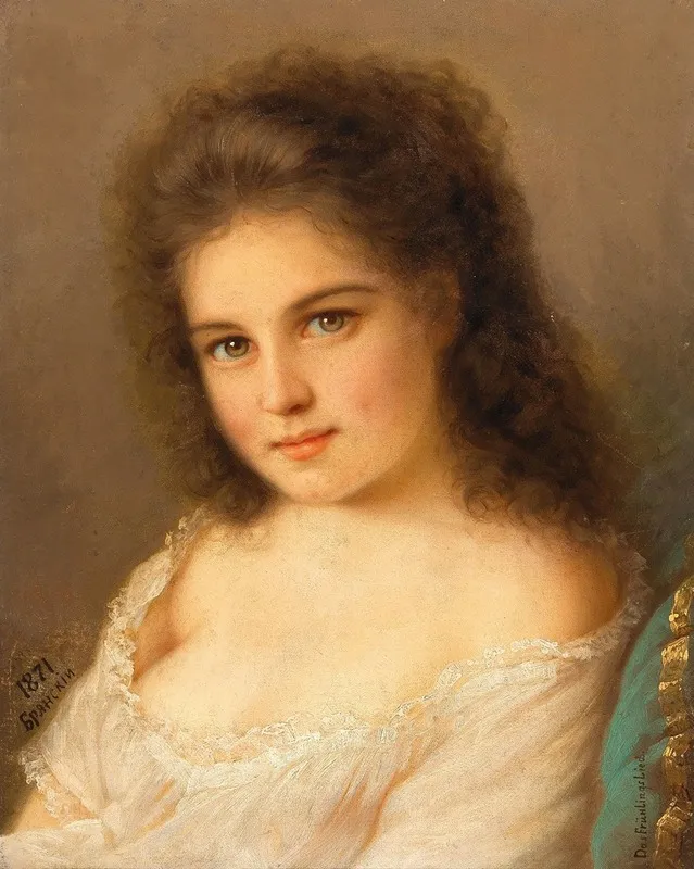 Young Girl 2 Wall Art by Mikhail Vasilievich Bryansky - High-Resolution Digital Print