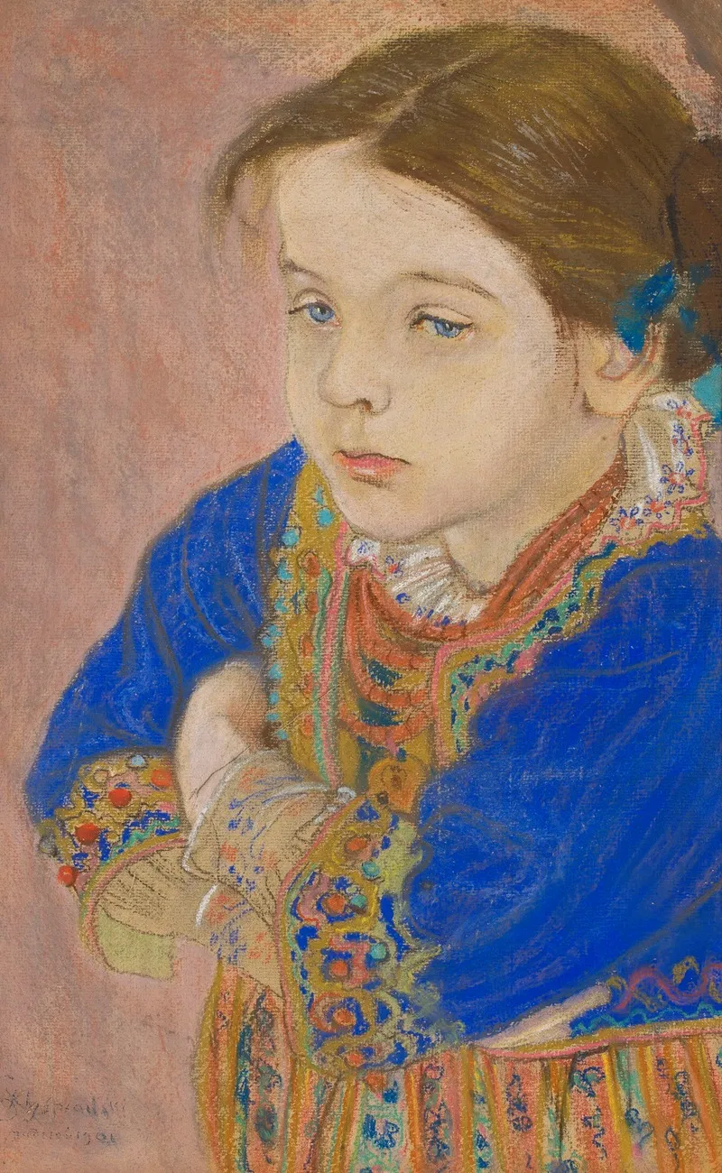 Young Girl In Folk Costume
