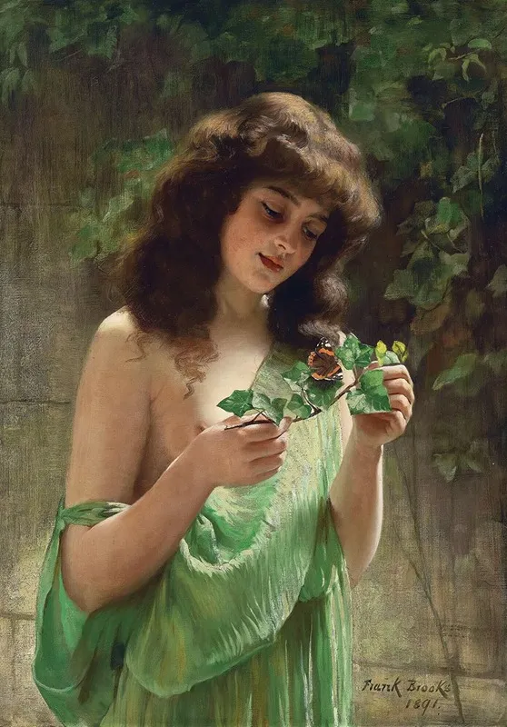 Young Girl With A Butterfly