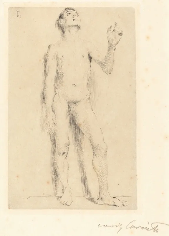 Young Male Nude Junglingsakt Wall Art by Lovis Corinth - High-Resolution Digital Print