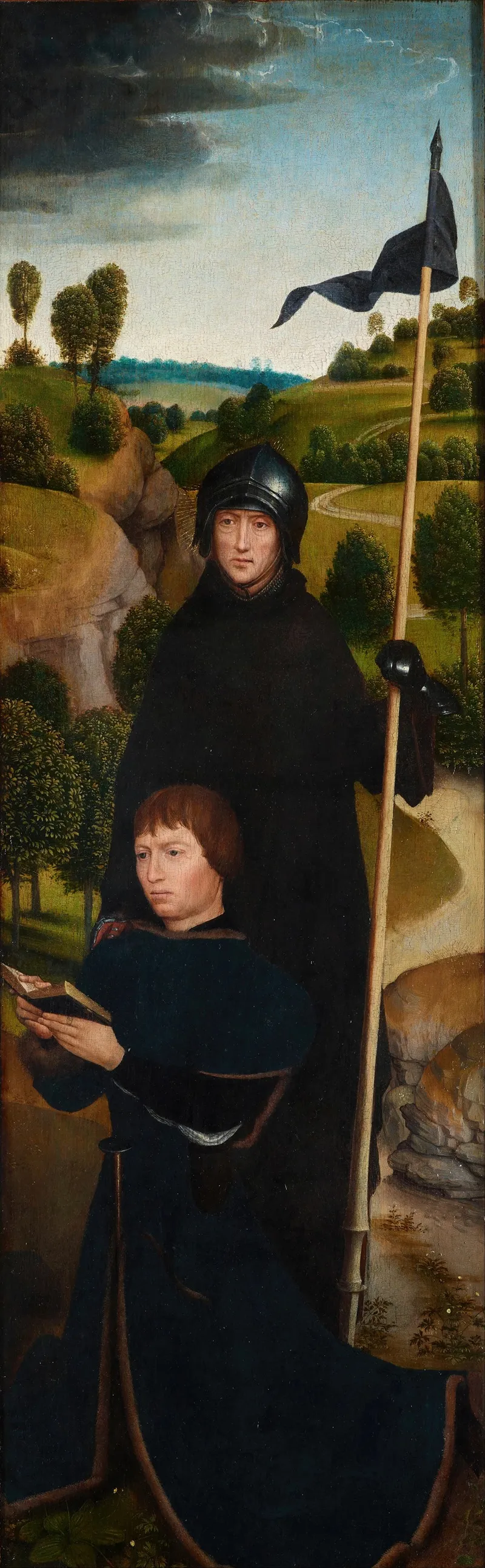 Young Man At Prayer With St William Of Maleval