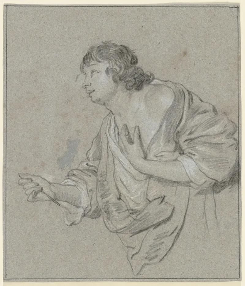 Young Man Looking Up