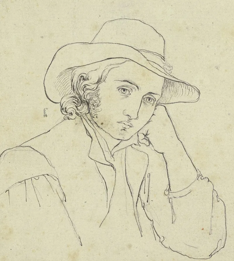 Young Man With Floppy Hat
