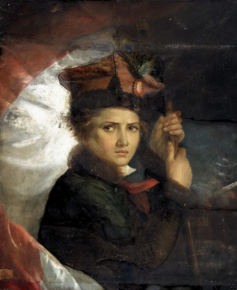 Young Polish Freedom Fighter Wall Art by Adèle Kindt - High-Resolution Digital Print