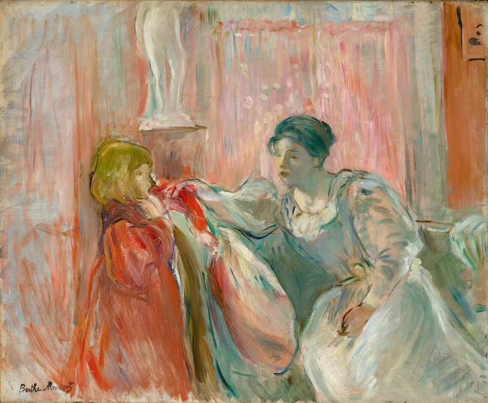 Young Woman And Child Wall Art by Berthe Morisot - High-Resolution Digital Print