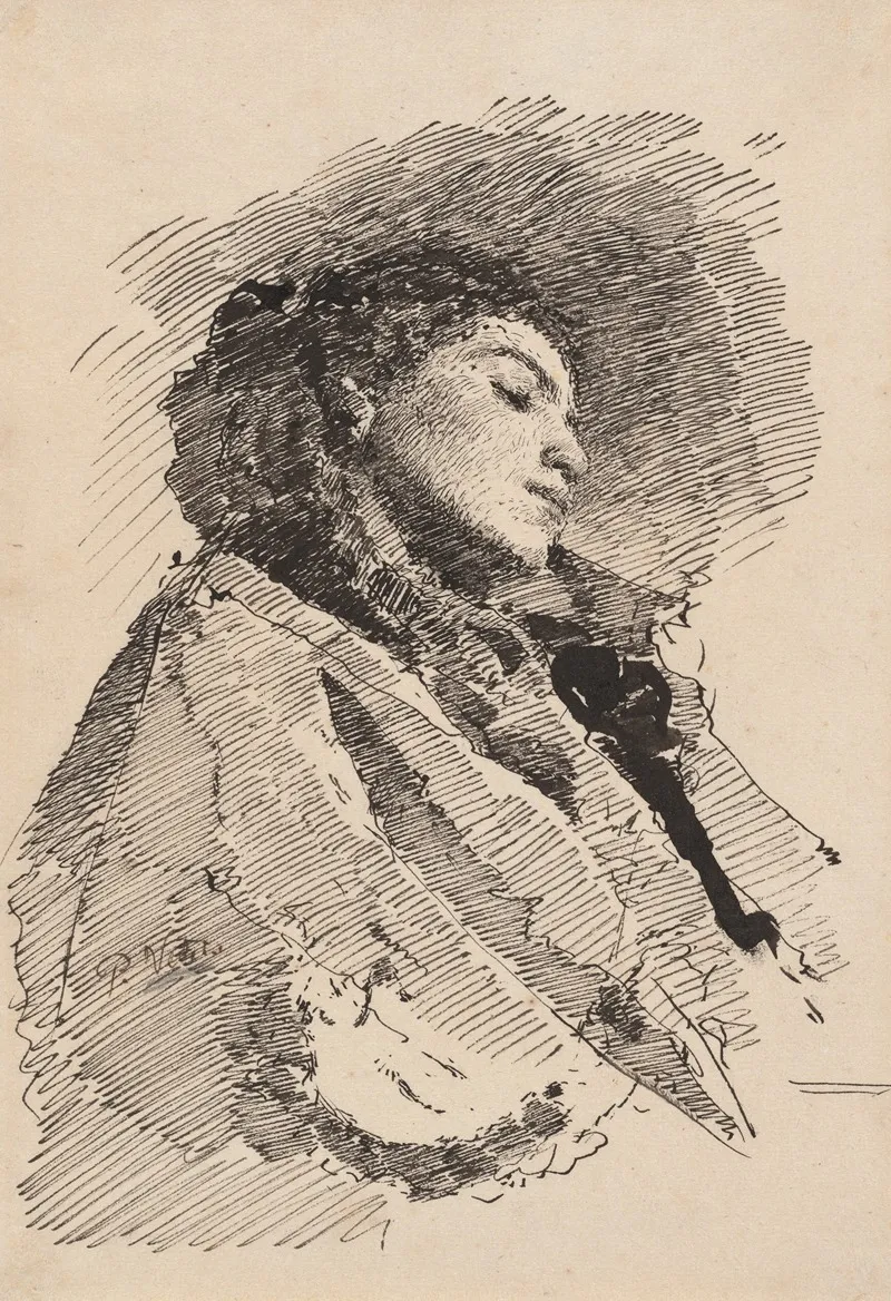 Young Woman Asleep 2 Wall Art by Paolo Vetri - High-Resolution Digital Print