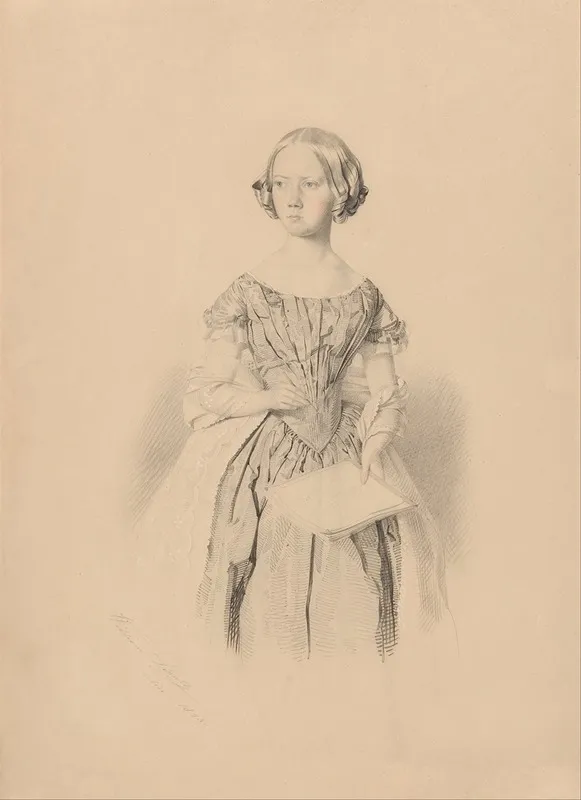 Young Woman Holding A Book