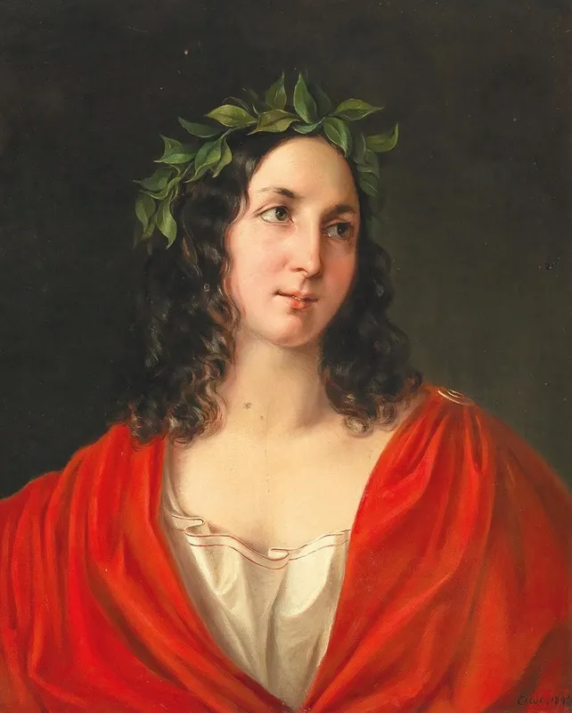 Young Woman In Greek Costume Wall Art by Elisabeth Modell - High-Resolution Digital Print