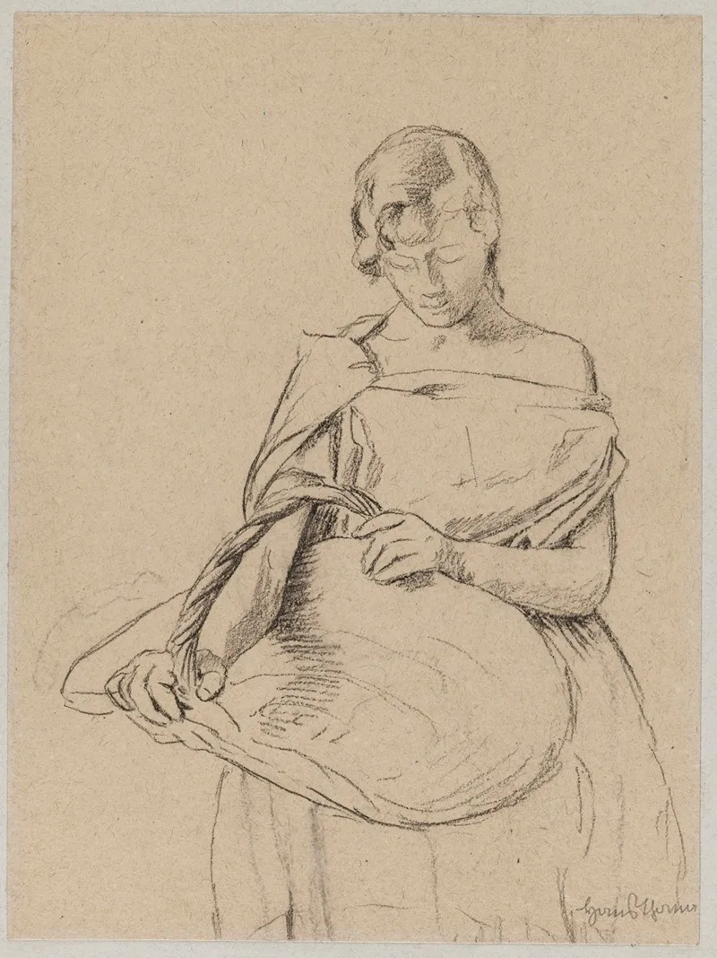 Young Woman With A Basket
