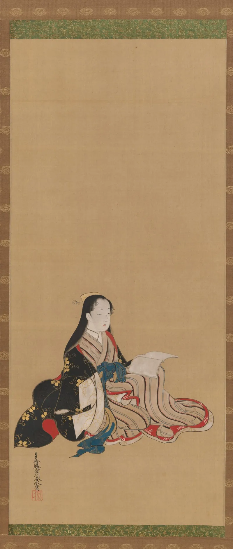 Young Woman With A Book Wall Art by Miyagawa Shunsui - High-Resolution Digital Print