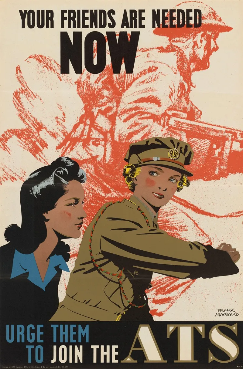 Your Friends Are Needed Now Wall Art by Frank Newbould - High-Resolution Digital Print