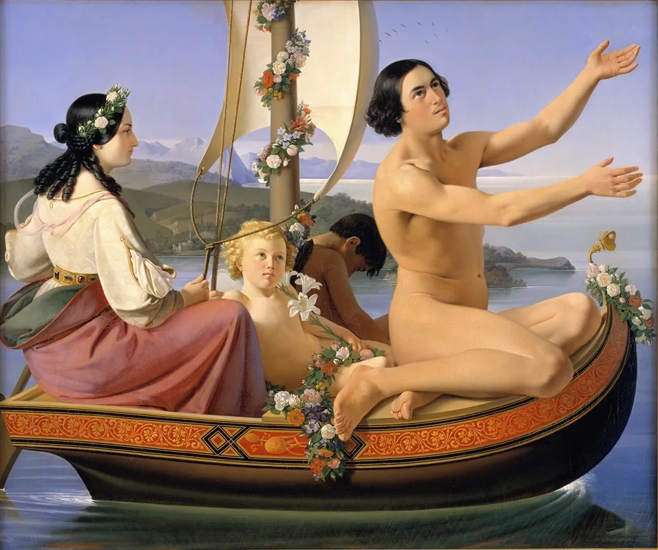 Youth From The Series The Four Ages Of Man Wall Art by Ditlev Blunck - High-Resolution Digital Print