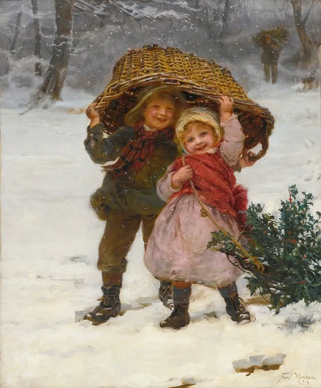 Yuletide Wall Art by Frederick Morgan - High-Resolution Digital Print