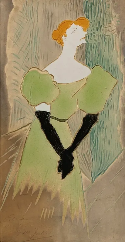 Yvette Guilbert 4 Wall Art by Henri de Toulouse-Lautrec - High-Resolution Digital Print