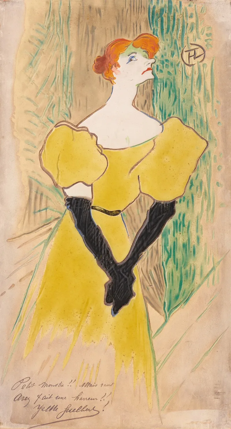 Yvette Guilbert 5 Wall Art by Henri de Toulouse-Lautrec - High-Resolution Digital Print