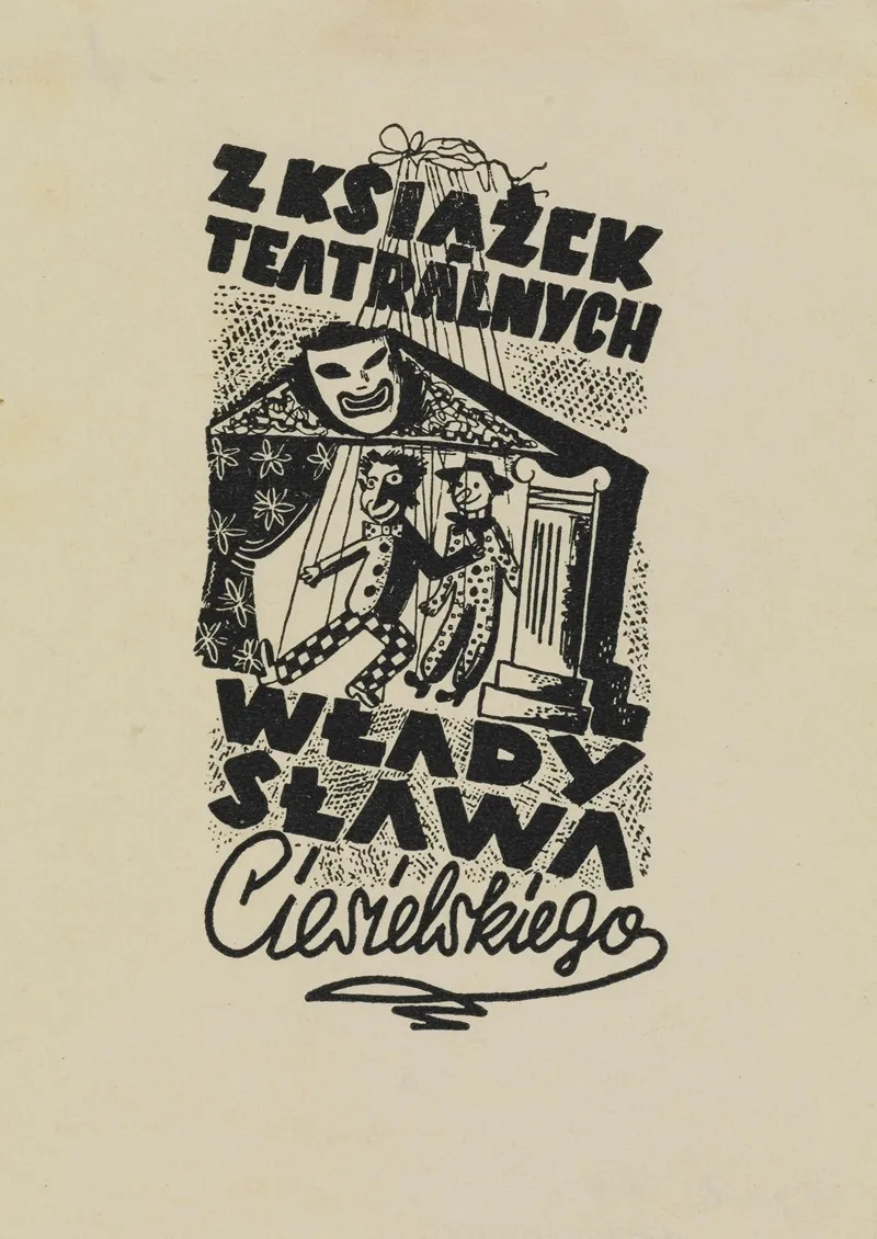 Z Ksiazek Teatralnych Wladyslawa Ciesielskiego Wall Art by Witold Gawęcki - High-Resolution Digital Print