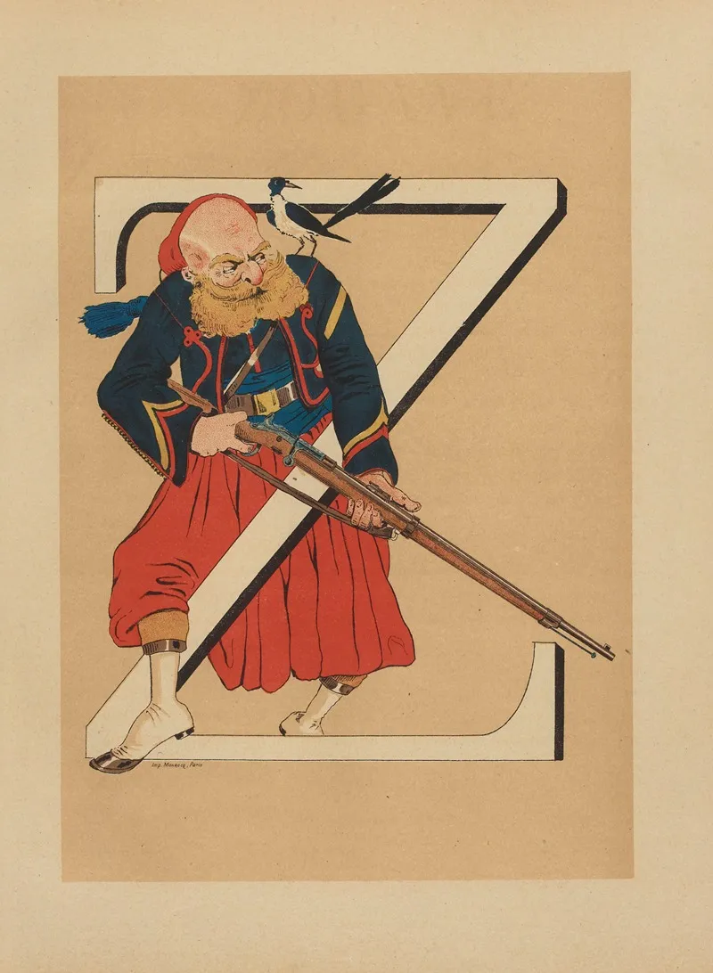 Z Zouave Wall Art by Henri de Sta - High-Resolution Digital Print