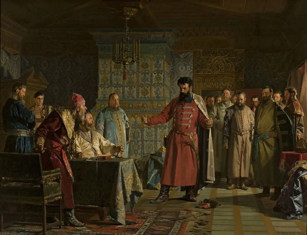 Zakhary Lyapunovs Quarrel With The Tsar Vasili Shuysky