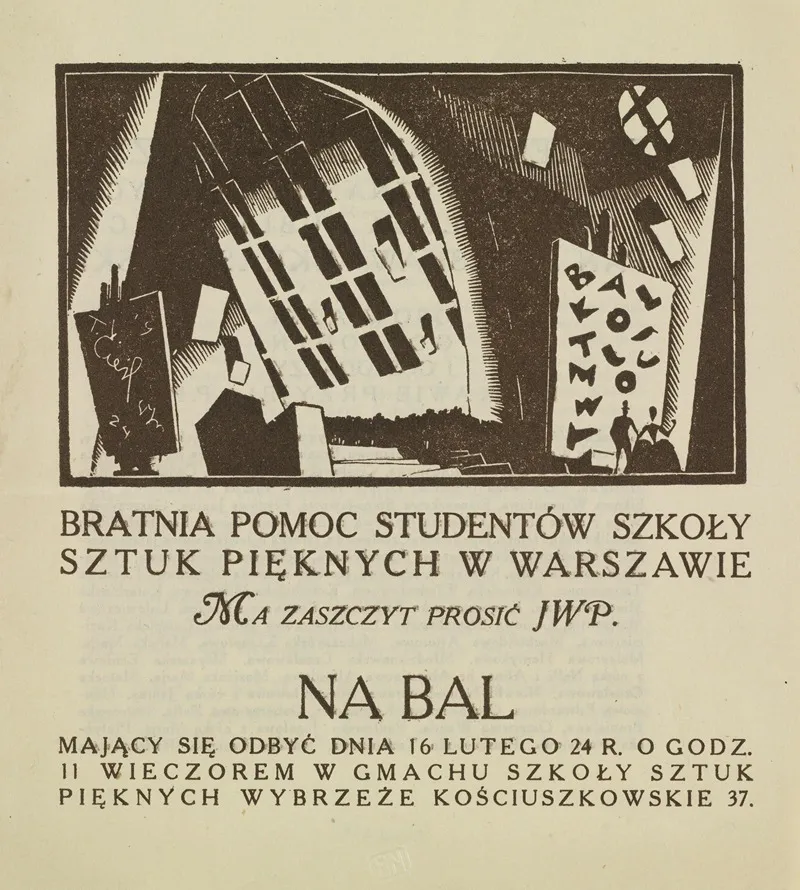 Zaproszenie Na Bal Kostiumowy Szkoly Sztuk Pieknych W Warszawie