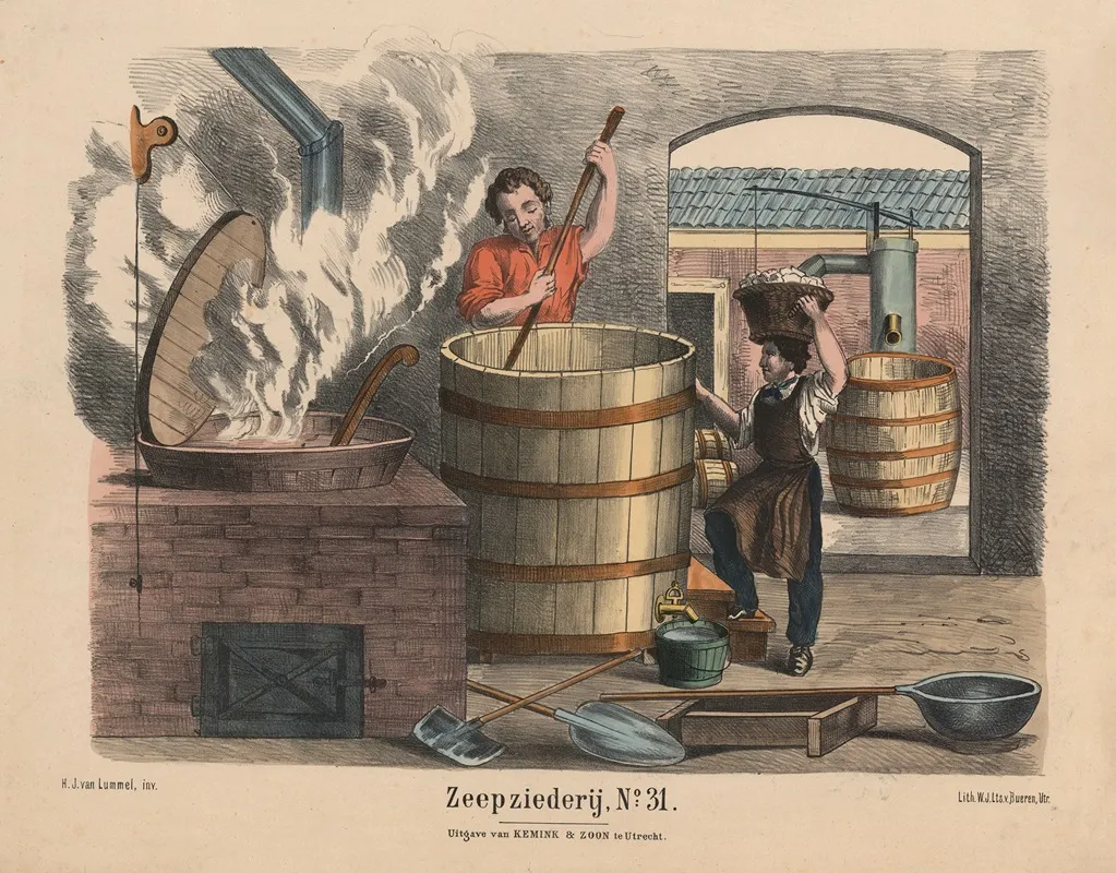 Zeepziederij No 31 Wall Art by Hendrik Jan van Lummel - High-Resolution Digital Print