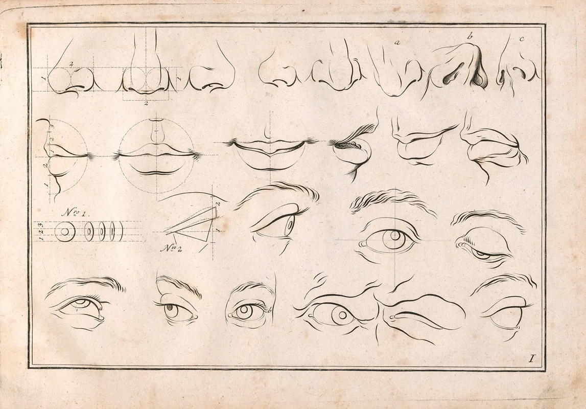 Zeichenbuch Für Künstler Und Liebhaber Der Freyen Handzeichnung Pl 02 Wall Art by Johann Quirin Jahn - High-Resolution Digital Print