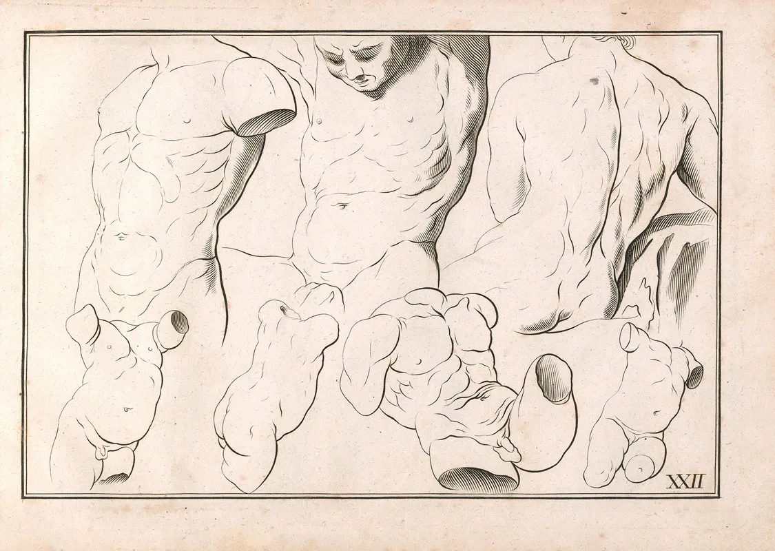 Zeichenbuch Fu%cc%88r Ku%cc%88nstler Und Liebhaber Der Freyen Handzeichnung Pl 22 Wall Art by Johann Quirin Jahn - High-Resolution Digital Print