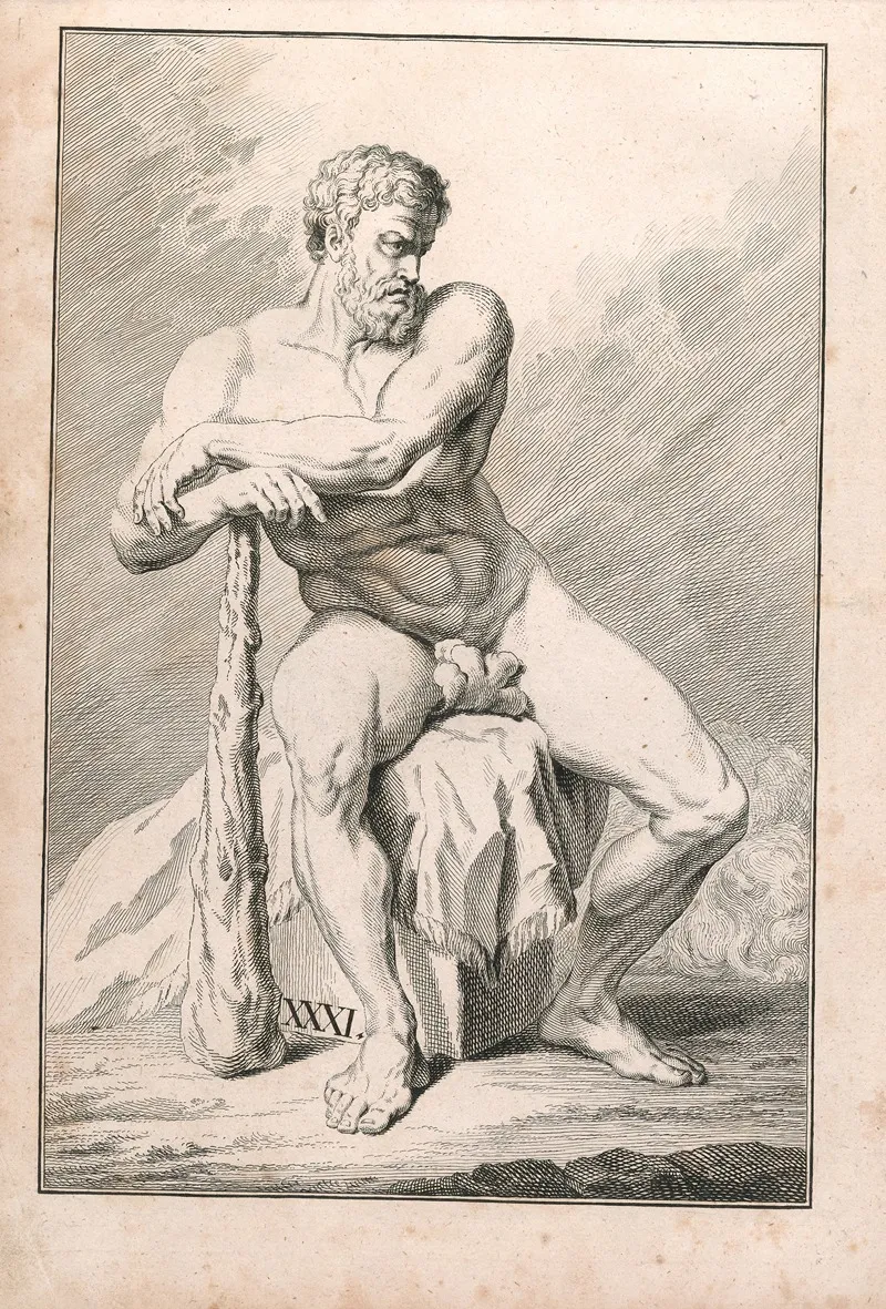Zeichenbuch Für Künstler Und Liebhaber Der Freyen Handzeichnung Pl 31 Wall Art by Johann Quirin Jahn - High-Resolution Digital Print