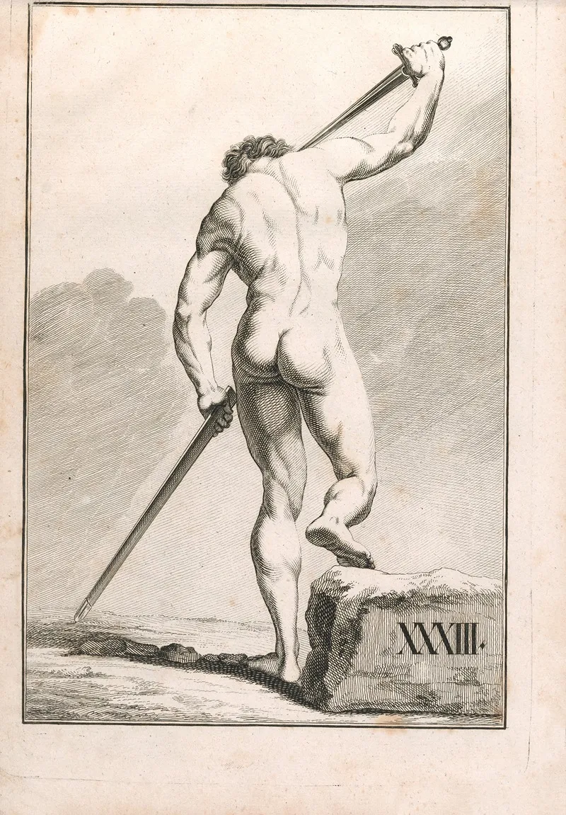 Zeichenbuch Fu%cc%88r Ku%cc%88nstler Und Liebhaber Der Freyen Handzeichnung Pl 33 Wall Art by Johann Quirin Jahn - High-Resolution Digital Print
