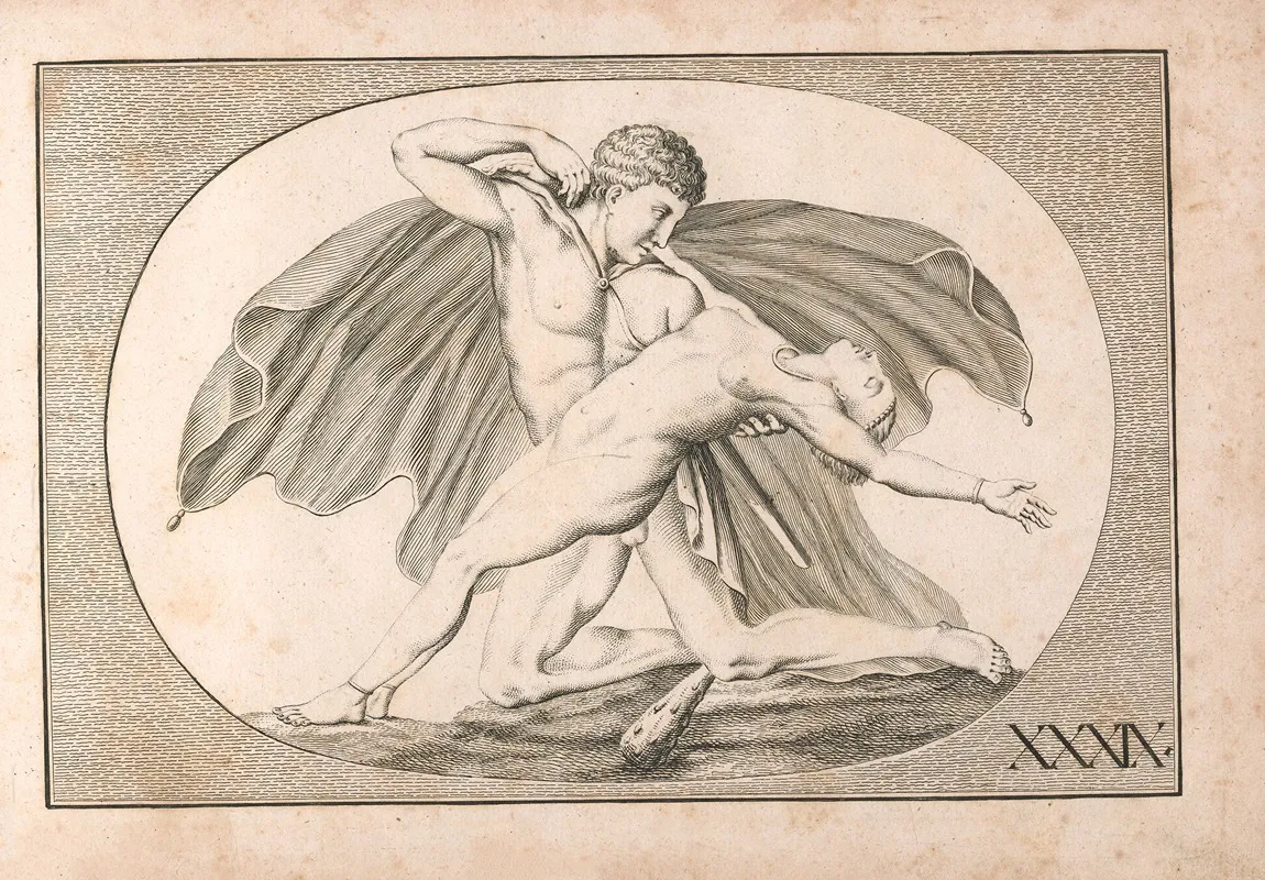 Zeichenbuch Für Künstler Und Liebhaber Der Freyen Handzeichnung Pl 39 Wall Art by Johann Quirin Jahn - High-Resolution Digital Print