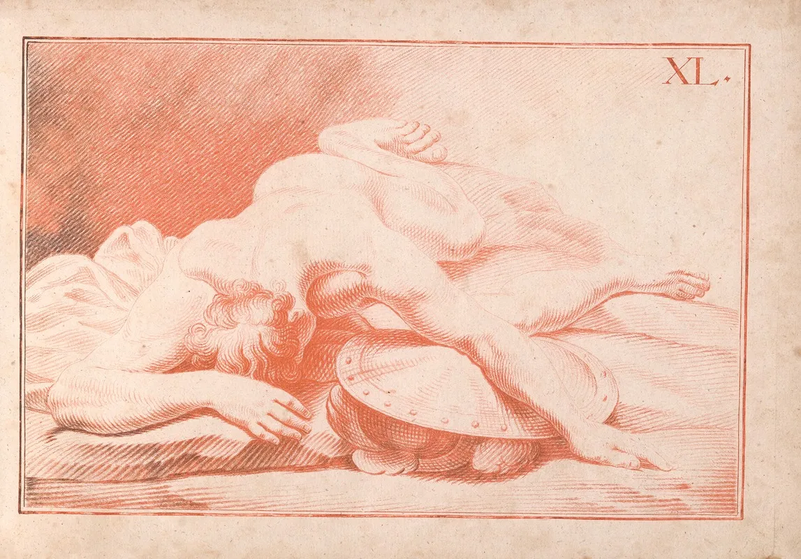Zeichenbuch Fu%cc%88r Ku%cc%88nstler Und Liebhaber Der Freyen Handzeichnung Pl 40 Wall Art by Johann Quirin Jahn - High-Resolution Digital Print