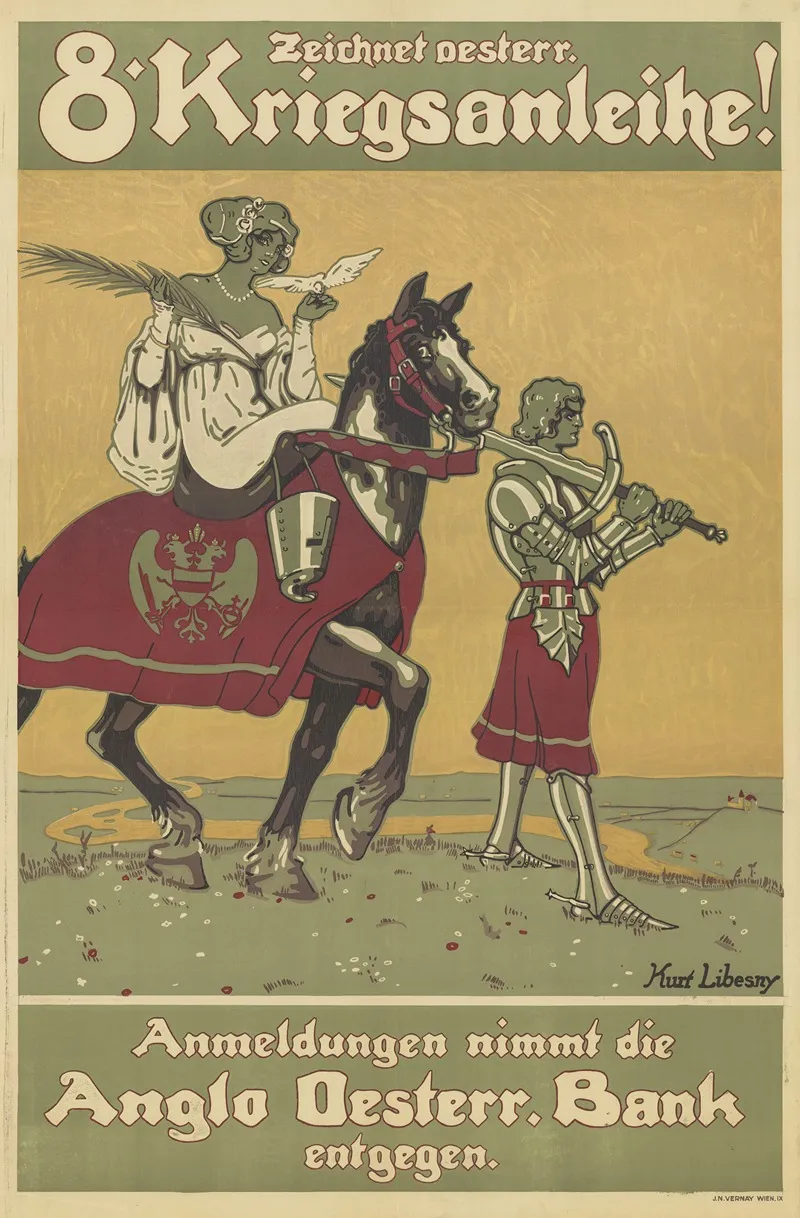 Zeichnet Oesterr 8 Kriegsanleihe Wall Art by Kurt Libesny - High-Resolution Digital Print
