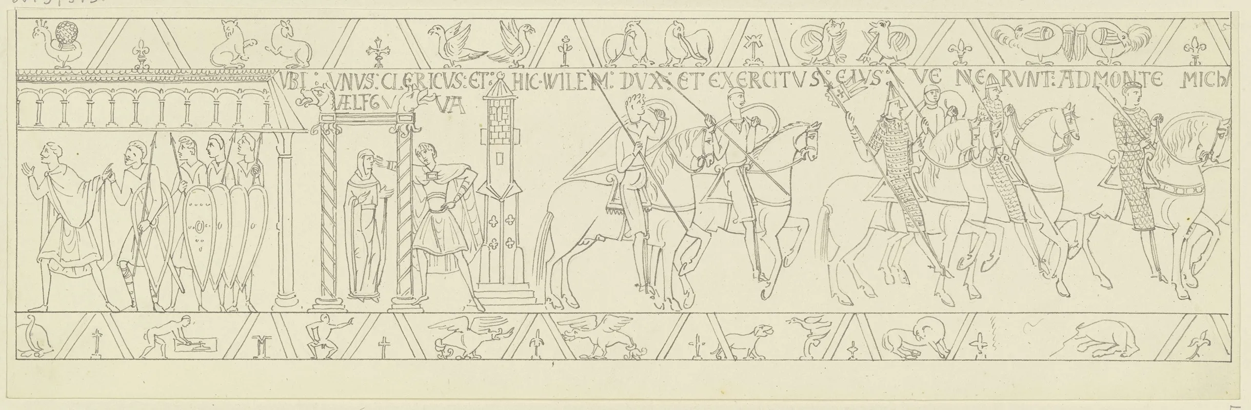 Zeichnung Nach Dem Bildteppich Von Bayeux 3