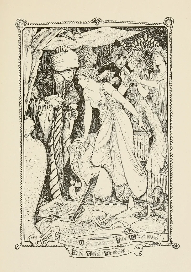 Zelida Discovers The Writing On The Flask