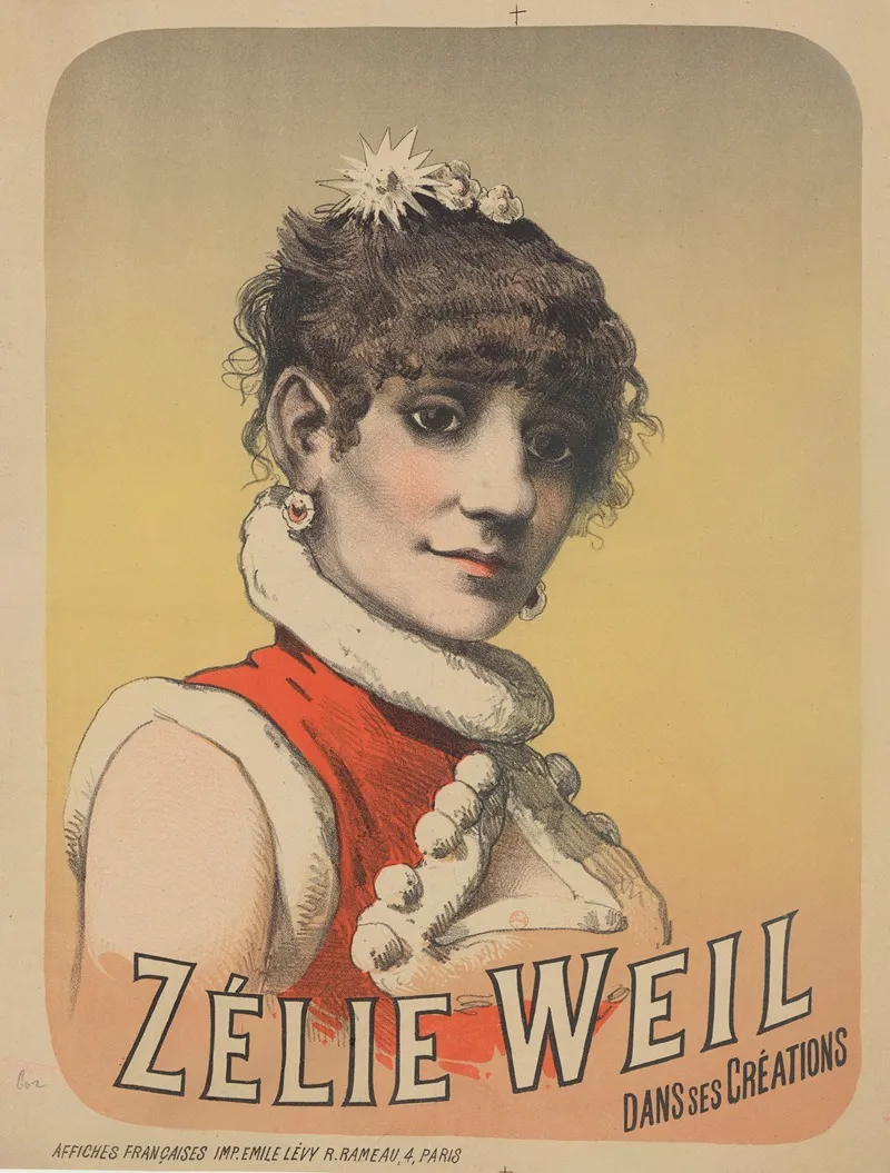 Zelie Weil Dans Ses Creations Wall Art by Imp. Emile Lévy - High-Resolution Digital Print