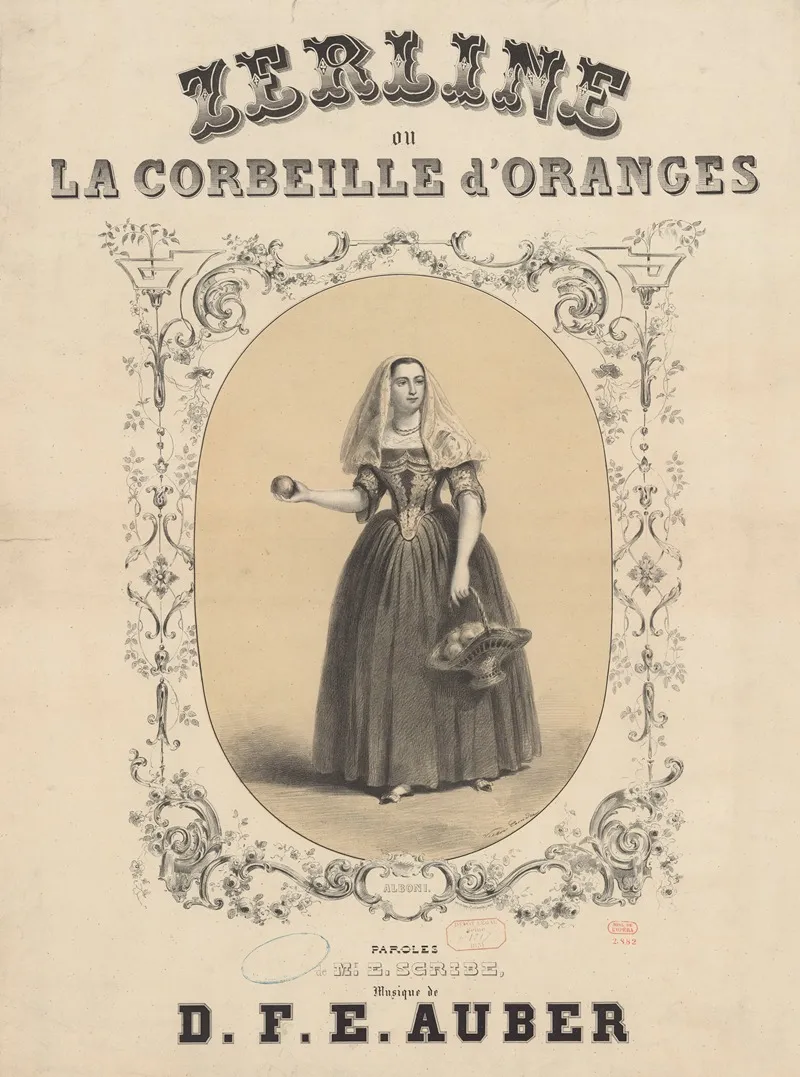 Zerline Ou La Corbeille Doranges Wall Art by Victor Coindre - High-Resolution Digital Print