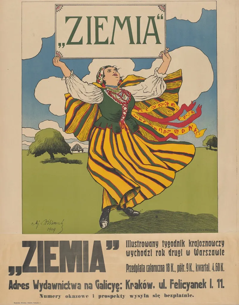 Ziemia Tygodnik Krajoznawczy Wall Art by Mikołaj Wisznicki - High-Resolution Digital Print